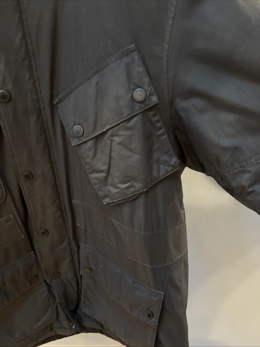 Barbour International Coat XL Hood Black Mens Parka International