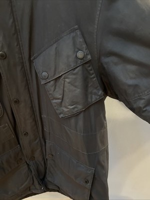 Barbour International Coat XL Hood Black Mens Parka International