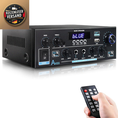 Bluetooth Verstärker Mini AK55 500W 2 Kanäle Hifi Stereo