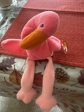 Ty Beanie Baby Pinky the Flamingo 1995 Original Tag