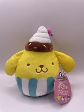 NWT Pompompurin Sanrio 5 inch Cupcake Dessert Claires Squishmallow Hello Kitty
