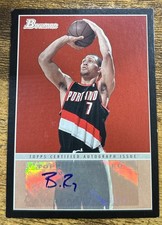 Brandon Roy 2009-10 Bowman Black /48 Auto Iconic Set #48A-BRO NBA Blazers