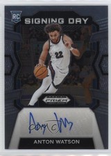 2024-25 Panini Prizm Draft Picks Signing Day Anton Watson #SD-WTN Auto 0yh1