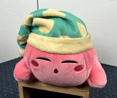 Sleeping Kirby Junior Plush Toy 6  - TOMY Club Mocchi-Mocchi Nintendo