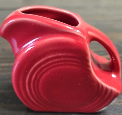 Fiestaware Red Mini Disc Pitcher Fiesta Creamer Scarlet