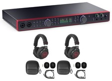 Focusrite SCARLETT 18I20 4G 4th Gen Audio Recording Interface+(2) Headphones