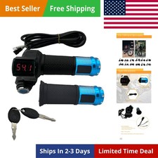 1 Pair EBike Throttle Grip, Universal Electric Bicycle Scooter Twist Handleba...