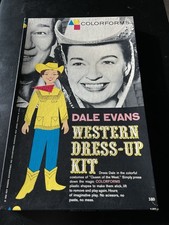 1959 DALE EVANS WESTERN DRESS UP KIT BY COLORFORMS IN BOX - ROY ROGERS Unused