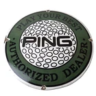 Vintage Ping Golf Sign - Play Your Best Golfing Dealer Porcelain Gas Pump Sign