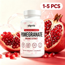 1-5PCS - Alevia Pomegranate Capsules 60ct Organic Extract Antioxidant - US Stock