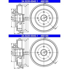 Tambour de frein Opel AGILA