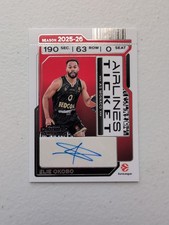 2025-26 Contenders EuroLeague Elie Okobo Auto SP Airlines Ticket 