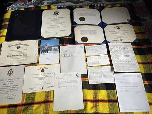 Honorable Discharge  Certificate Documents. Master Sgt. James Walby. Vietnam War