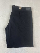 NWT Levi's 469 Loose Fit Men's Shorts Size 58 Black Wash Denim Big Tall New