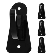 4pcs Baseball Bat Wall Mount Holder Black Acrylic Display Rack For Bat Storage