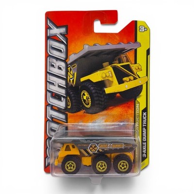 Matchbox Construction   3-Axle Dump Truck   Gelb/Grau   ca. 1:64   2012   OVP