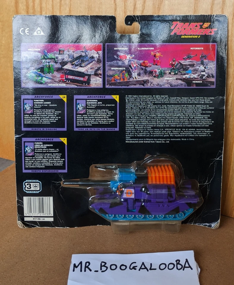 Transformers G2 Generation 2 Archforce Megatron Europe Exclusive - Imagen 4 de 4
