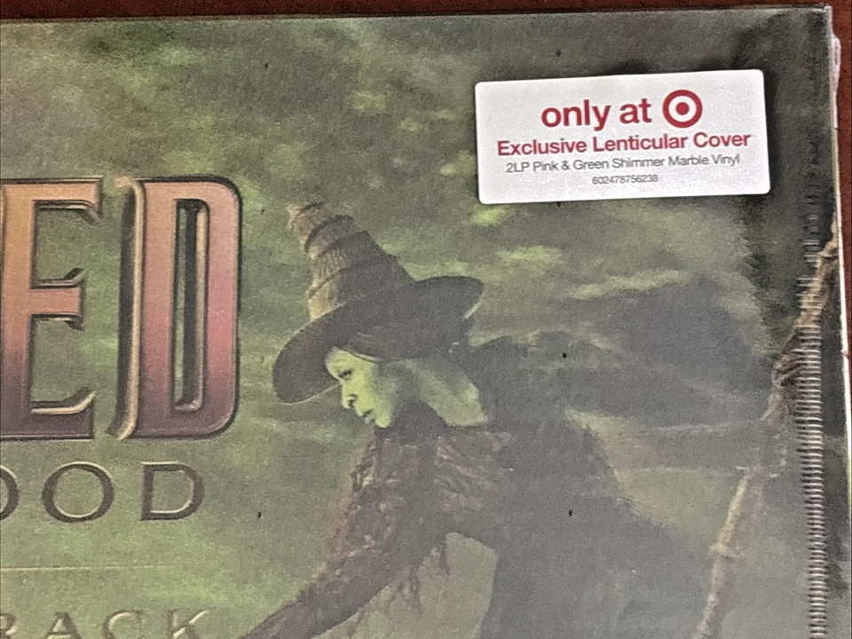 Wicked For Good Soundtrack Lenticular Cover Pink Green Color Vinyl 2LP Target - Image 2 of 4