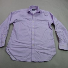 Polo Ralph Lauren Shirt Mens 15 Long Sleeve Button Front Casual Purple