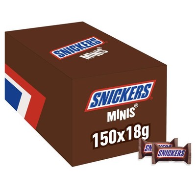 , Caramel & Peanuts, Bulk Chocolate Box, Vollmilchschokolade Minipackung, 150...