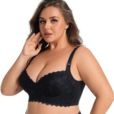 Image of New Ladies Full Cup Underwired Padded Bra Plus Size Lace Large Uk Size New 36-48
