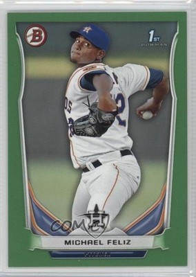 2014 Bowman Prospects Green 151/199 Michael Feliz #BP45 s8n
