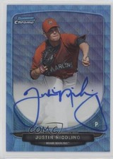 2013 Bowman Chrome Prospects 21/50 Justin Nicolino #BCP-JN Auto 0f6