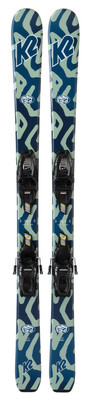 K2 Indy Jr Skis FDT 4.5 QuikClick Blue 88
