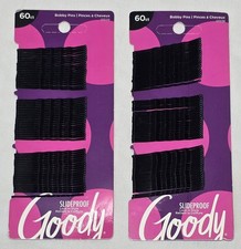 Goody Styling Essentials Bobby Pins, Black, 2 Inches, 60 Count Pack of 2 NEW