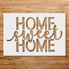 Home Sweet Home Custom Painting Stencil for Cozy Home Decor - StencilAir
