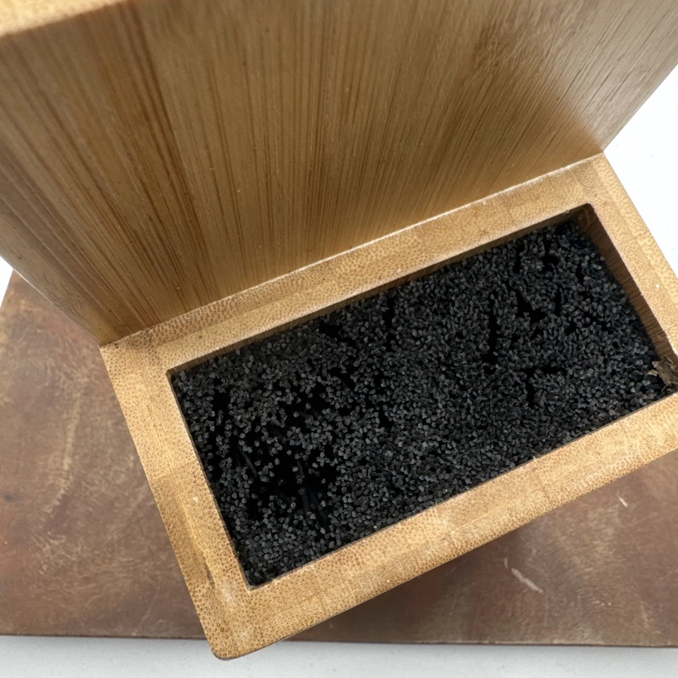 Kapoosh Knife Wooden Block Slotless Cutlery Holder Light Wood - Image 3 of 4