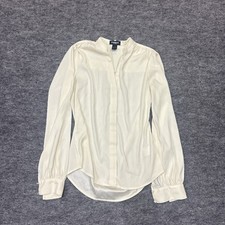 Express Women Button Down Shirt Blouse Sheer ...