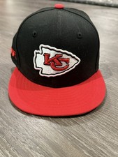 New Era Youth 9FIFTY Kansas City Chiefs Black Red Snapback Hat