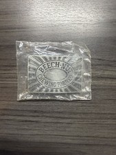 Beech-Nut Chewing Tobacco Pewter Metal Belt Buckle 3x2  1980  s Vintage