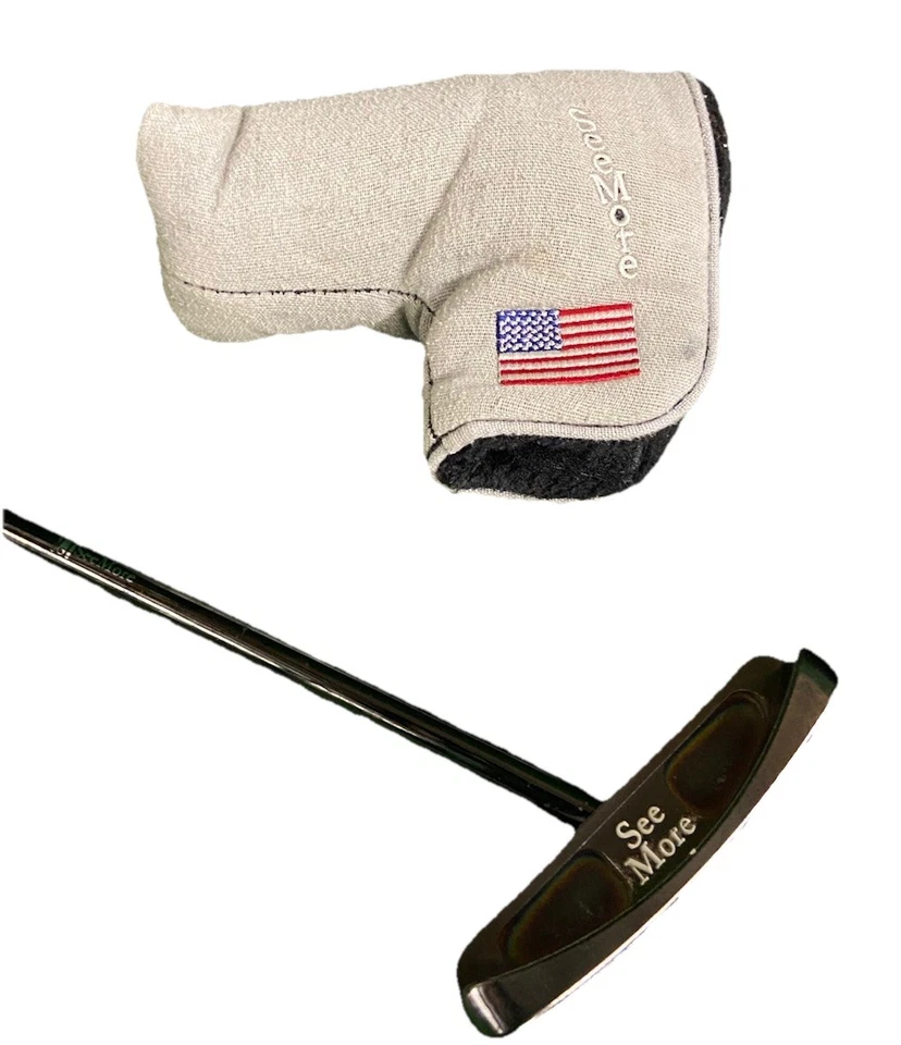 SeeMore ONE Cs Center Shaft Milled Putter 5013046  Steel 33" Great Grip + HC RH - Image 2 of 4