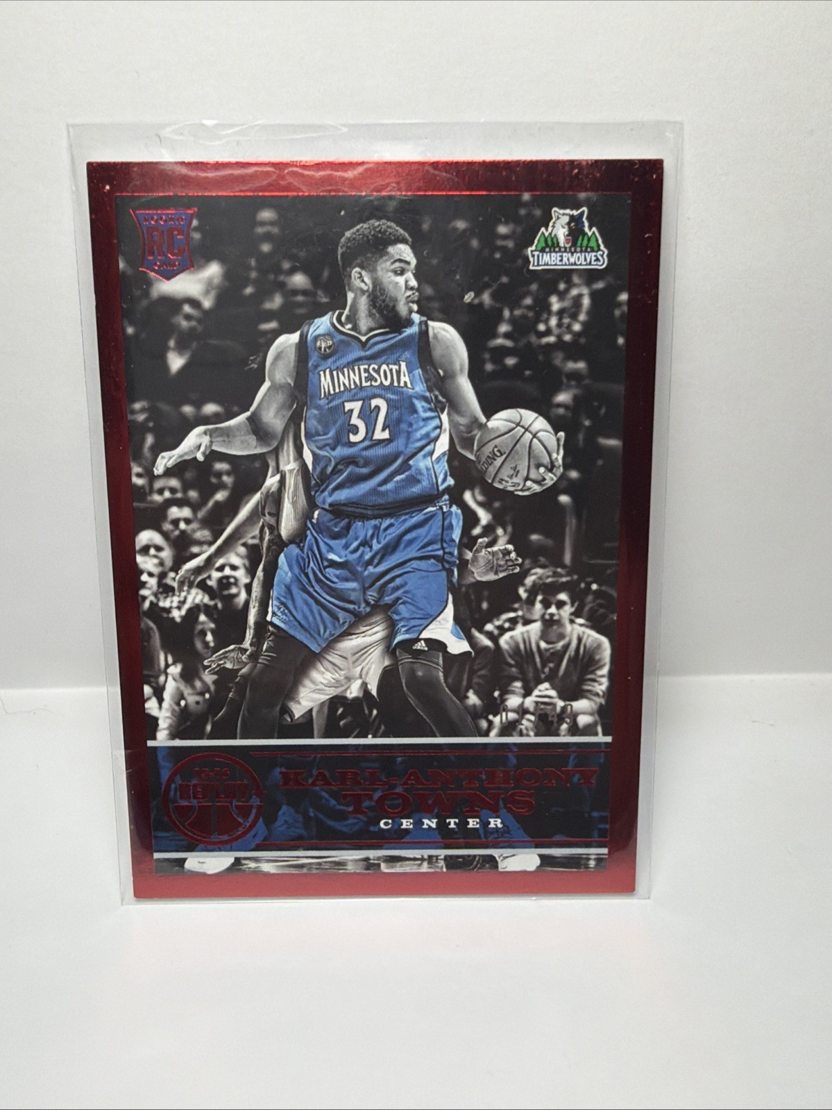 2015-16 Replay Red Border Karl-Anthony Towns Rookie Card 1/49! RARE #1