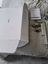 Concealed Thermostatic Shower Mixer Square Chrome Bathroom Twin Head Valve Set