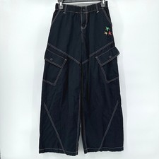 ALAB Y2K Wide Leg Baggy Cargo Pants Womens XS Streetwear Skater Cyber Rave Gorp