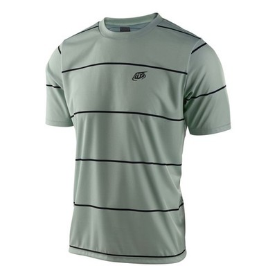 TLD Casual MTB jersey TLD FLOWLINE S/S Smoke w #M JUNIOR  Green - 364896003