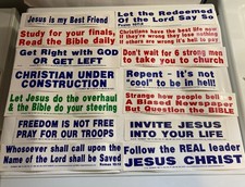 Christian Bumper Sticker Lot Decal God Jesus Religious Christ