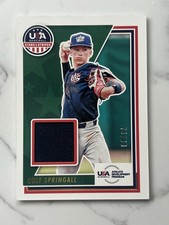 2022 USA Baseball Stars & Stripes Jersey Patch Colt Springall /99 Tennessee Vols
