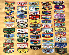 Fifty-four mint OA lodge flaps, fifty-four different lodges, all mint