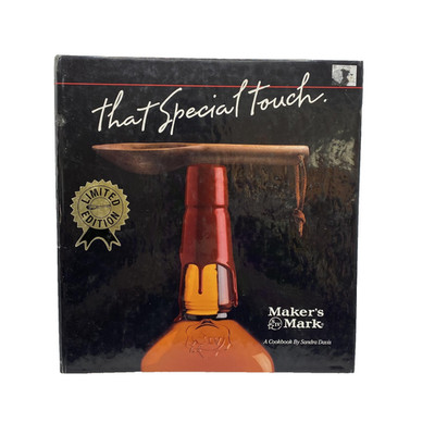 Vintage 1990 That Special Touch Sandra Davis Maker's Mark Black Ltd HC Cookbook