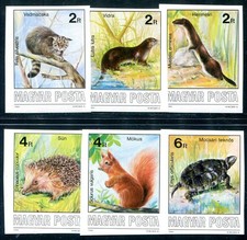 HUNGARY 1986 3860-3865B ** MNH FLAWLESS SET UNPERFORATED (F5941