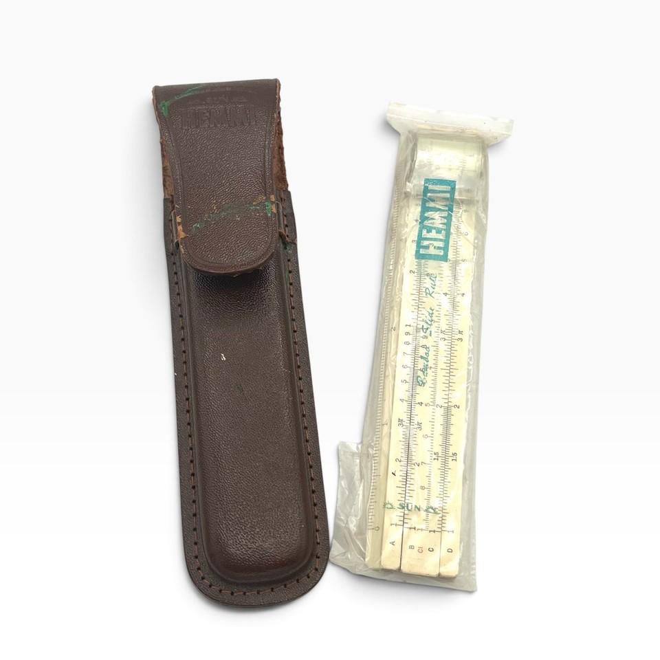 Hemmi's bamboo slide rules are the finest ever made — this No. 1491 in its original case is a tactile piece of pre-silicon engineering artistry.