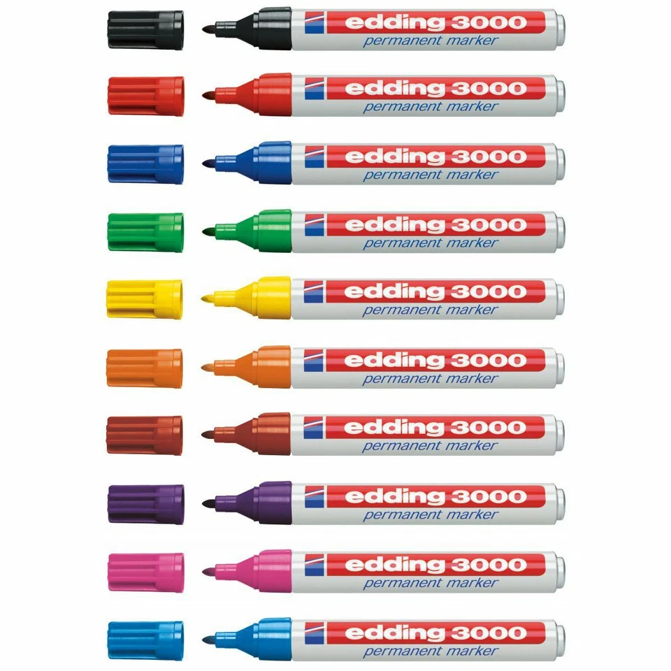 EDDING Permanentmarker 3000 1,5-3mm [20 Farben wählbar] - Bild 2 von 4