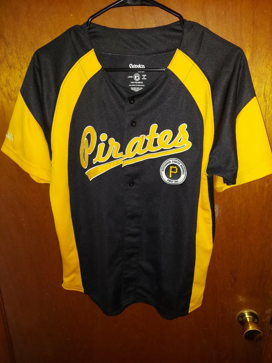 Stitches MLB Pittsburgh Pirates Baseball Jersey Youth Large