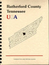 Rutherford County Tennessee 1886 History/Biographies  Murfreesboro TN Civil War