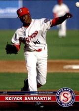 2017 Spokane Indians Grandstand #27 Reiver Sanmartin Cartagena Colombia Card