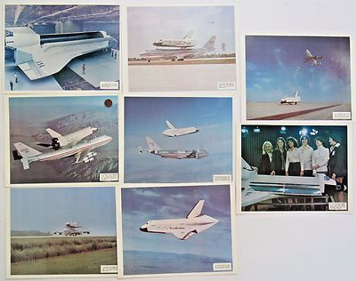 PHOTO litho LOT of 8 '70s Space Shuttle Enterprise women astronauts Sally Ride